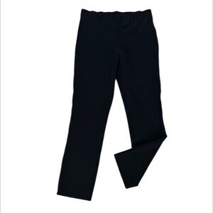 Quince black pull on straight leg pants size small